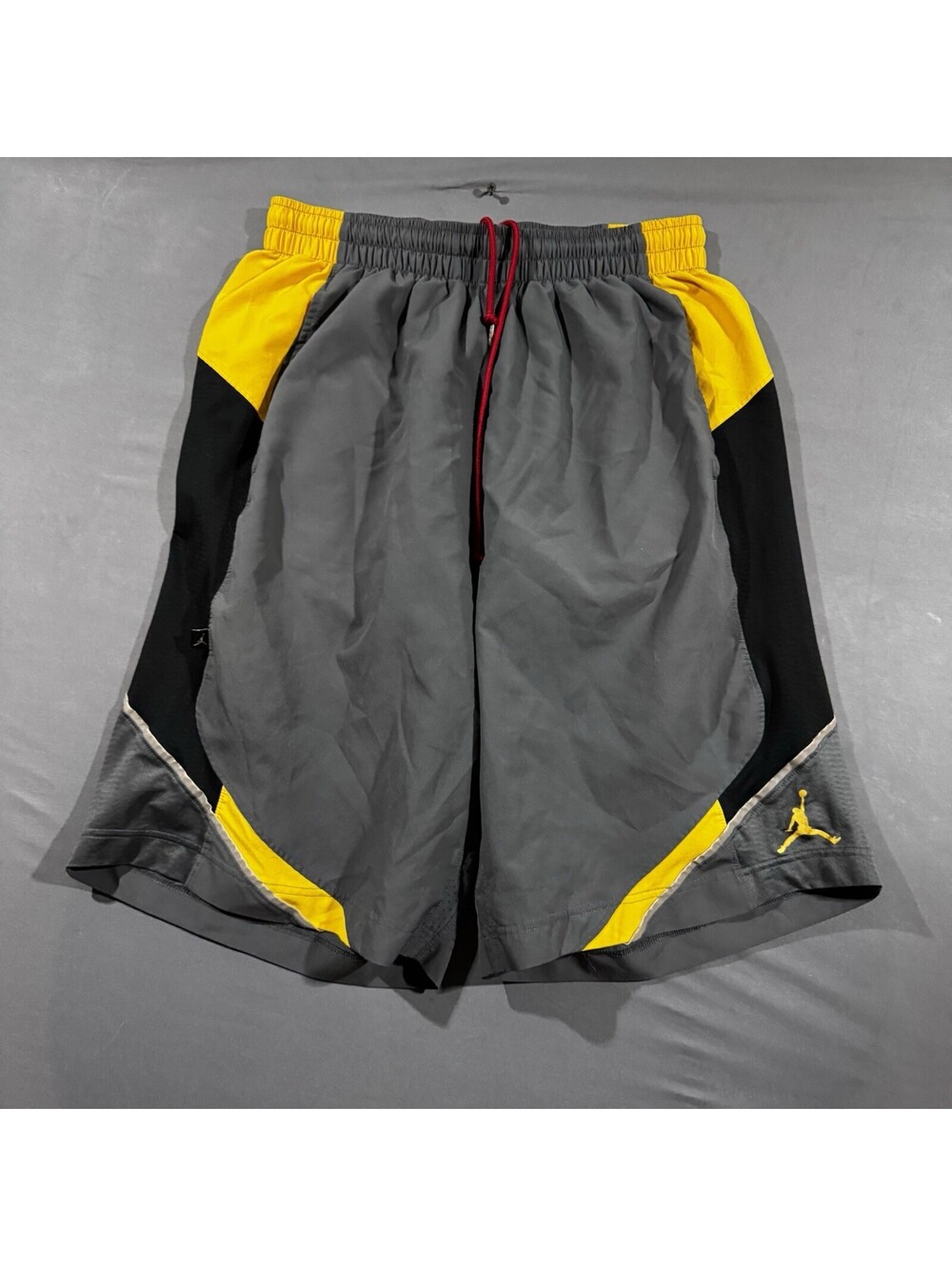 Jordan Men’s Gray & Yellow Athletic Shorts